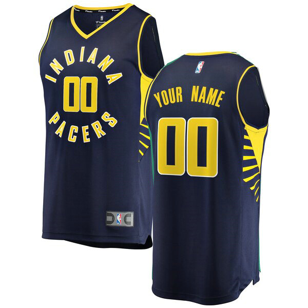 Maillot nba Indiana Pacers Icon Edition Homme Custom 0 Bleu marin